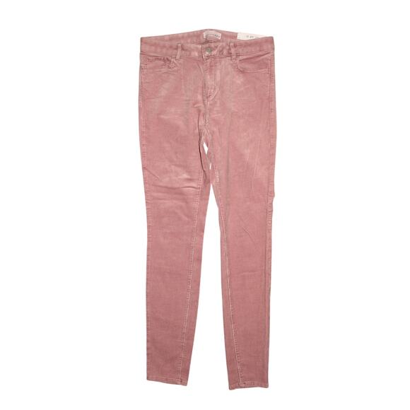 LOFT NEW $60‎ Pink Curvy Skinny Corduroy Pant Mid-Rise Stretch Size 27 / 4T - Picture 1 of 4